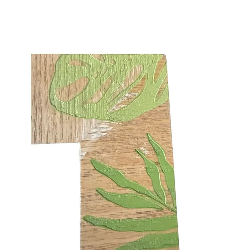 Wood Picture Frame 5x7 Green Tropical Leaf Palm Distressed Boho‎ Home Decor